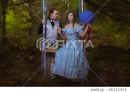 Guy and girl in the forest. Guy and girl in the forest. 26222415