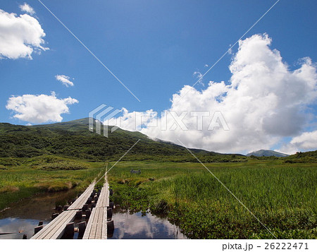 竜ヶ原湿原から見た鳥海山 竜ヶ原湿原から見た鳥海山 26222471