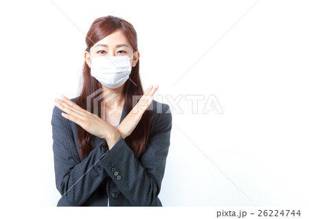 マスクをしている女性 26224744