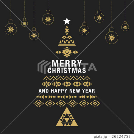 Christmas greeting card or invitation. 26224755