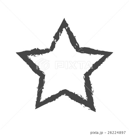 Vector of Classic star Icon on gray background 26224897