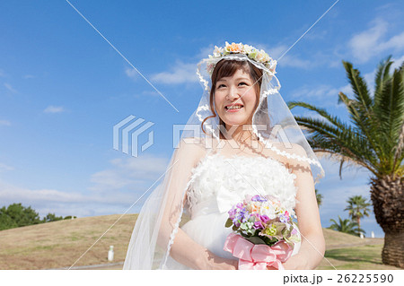 マタニティフォト　ウエディングドレス姿 26225590