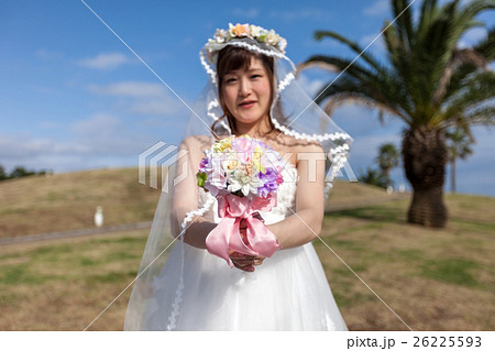 マタニティフォト　ウエディングドレス姿 26225593