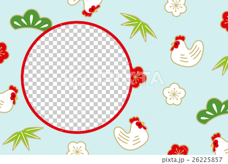 New Year cards 2017 Rooster year photo frame 26225857