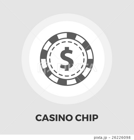 Gambling chips flat icon. 26226098