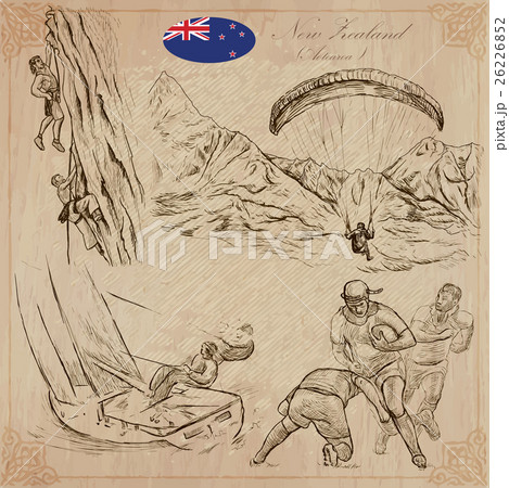 New Zealand. Pictures of Life. Vector pack. New Zealand. Pictures of Life. Vector pack. 26226852