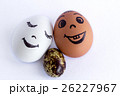 Funny eggs imitating a smiling mixed family 26227967
