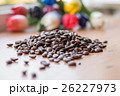 Small lot of brown roasted beans of coffee 26227973