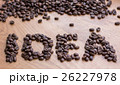 Idea sign drawn by brown roasted coffee beans 26227978