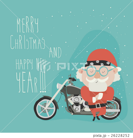 Santa with motorcycle 26228252
