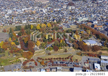 紅葉の上田城／日本の名城 26228665