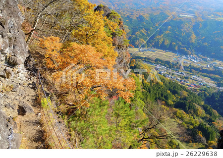 岩櫃山登山道から展望 26229638