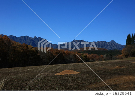 戸隠苑から戸隠連峰秋 26229641