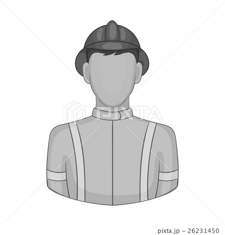 Fireman icon, black monochrome style Fireman icon, black monochrome style 26231450