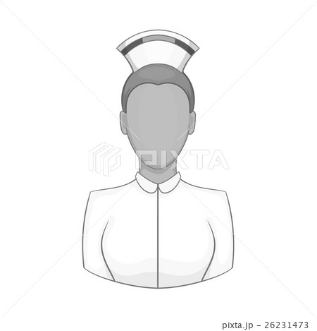 Nurse icon, black monochrome style Nurse icon, black monochrome style 26231473