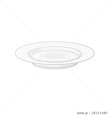 Plate icon, black monochrome style 26231480