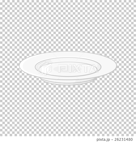 Plate icon, black monochrome style 26231480