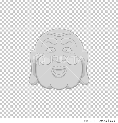 Buddha icon, black monochrome style 26231535