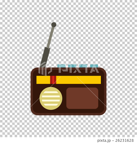 Retro radio icon, flat style Retro radio icon, flat style 26231628