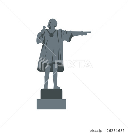 Christopher Columbus Statue icon, flat style Christopher Columbus Statue icon, flat style 26231685