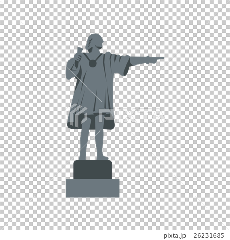 Christopher Columbus Statue icon, flat style Christopher Columbus Statue icon, flat style 26231685