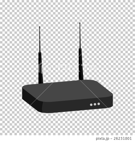 Modem icon, black monochrome styleのイラスト素材 [26231801] - PIXTA