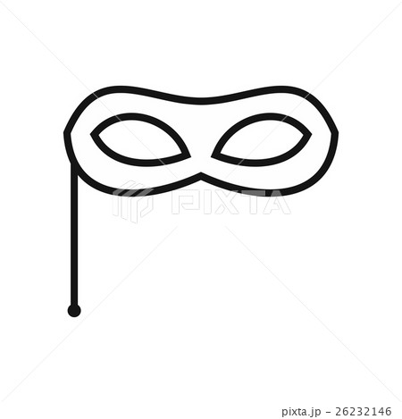 Carnival mask icon, simple style 26232146
