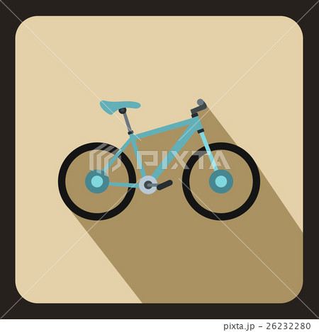 Bike icon in flat style 26232280