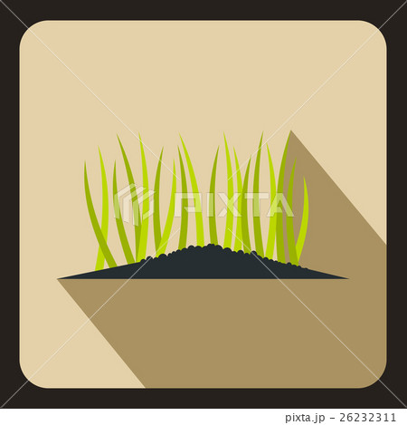 Young sprout seedlings icon, flat style 26232311
