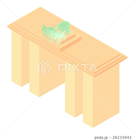 Brandenburg gate in Germany icon, cartoon style Brandenburg gate in Germany icon, cartoon style 26233042