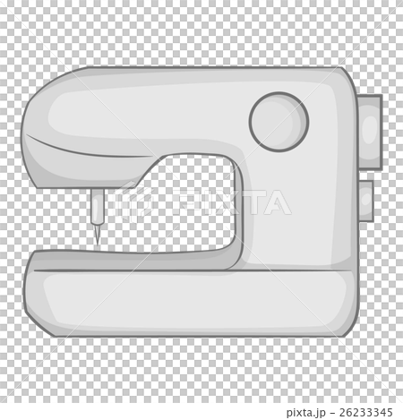 Sewing machine icon, black monochrome style 26233345
