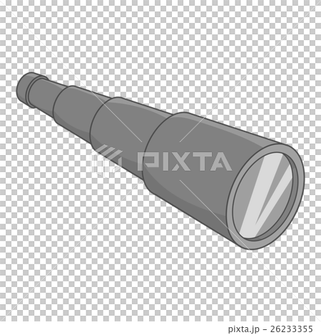 Spyglass icon, black monochrome style 26233355