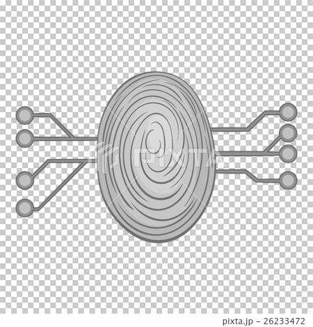 Scan a fingerprint icon, black monochrome style Scan a fingerprint icon, black monochrome style 26233472