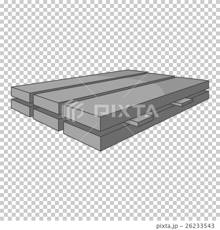 Processed wooden logs icon, black monochrome style Processed wooden logs icon, black monochrome style 26233543