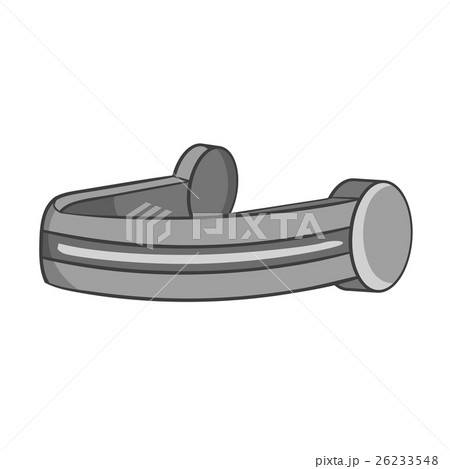 Headphones icon, black monochrome style 26233548