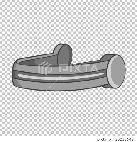Headphones icon, black monochrome style 26233548