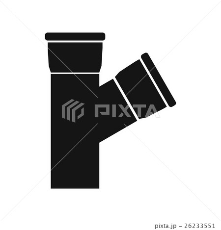 Plastic pipe connection icon, simple style 26233551