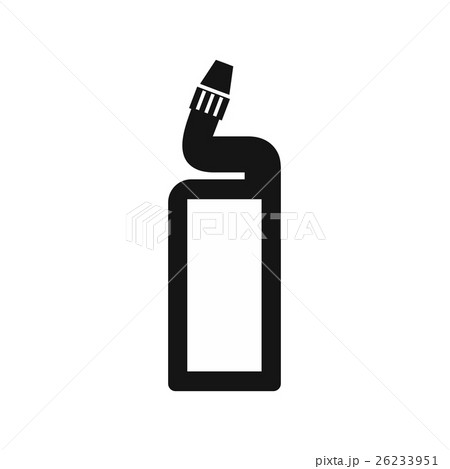 Plastic bottle of drain cleaner icon Plastic bottle of drain cleaner icon 26233951