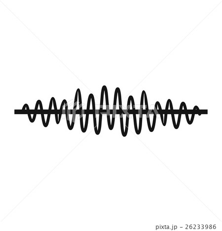 Sound wave icon, simple style Sound wave icon, simple style 26233986