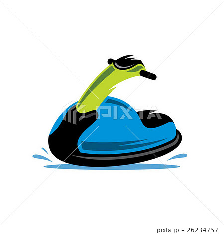 Vector Jet Ski Cartoon Illustration. 26234757