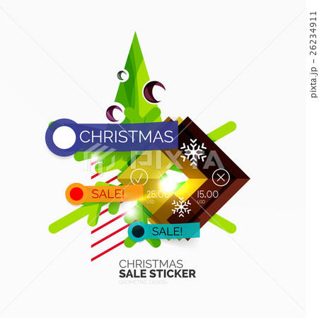 Shiny holiday New Year and Christmas sale banners Shiny holiday New Year and Christmas sale banners 26234911