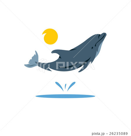 Vector Dolphin Cartoon Illustration. 26235089