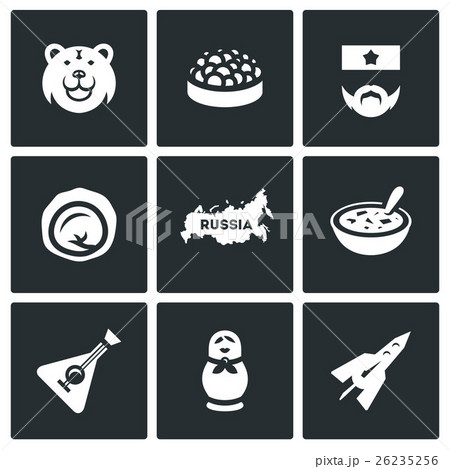 Vector Set of Russia Icons. Vector Set of Russia Icons. 26235256