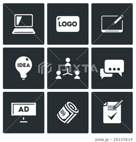 Vector Set of Creative Agency Icons. Vector Set of Creative Agency Icons. 26235614
