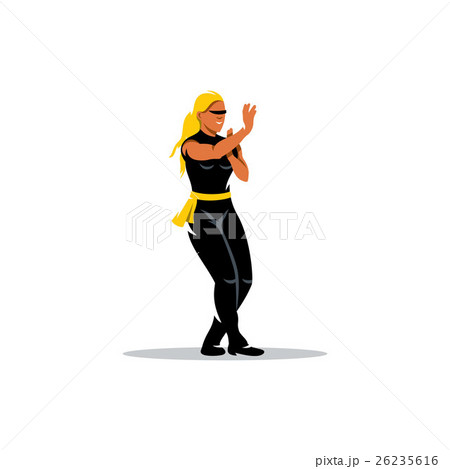 Vector Wing Chun kung fu Woman  26235616
