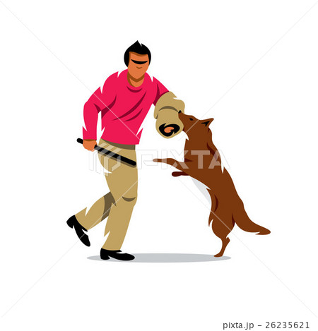 Vector Dog training Cartoon Illustration. Vector Dog training Cartoon Illustration. 26235621