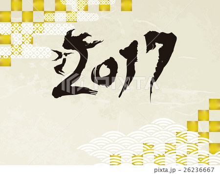 年賀状素材-酉年2017 26236667