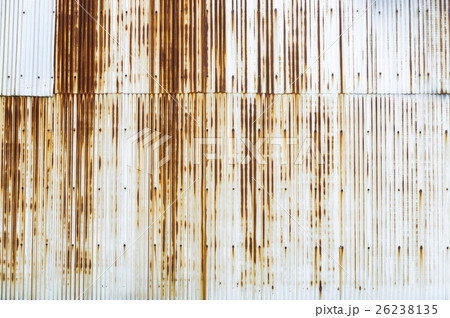 錆びたトタンの塀 錆びたトタンの塀 26238135