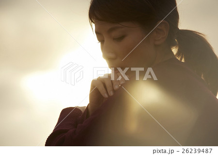 東北を観光する女性 東北を観光する女性 26239487