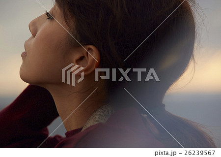 東北を観光する女性 東北を観光する女性 26239567